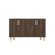 Walnut-värinen Konsoli - 100% Melamiinipinnoitettu Lastulevy, 18 mm, 120x73,6x29,6 cm, Yksi Paketti, Tyylikäs ja Kestävä - Lipastot ja senkit - 8684283501847 - 1