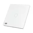 Yksinkertainen kytkin PNI SH101 -lasikosketuksella, valkoinen LED-osoittimella - PNI tuotteet - 5949066518737 - 3