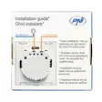 Yksinkertainen kytkin PNI SH101 -lasikosketuksella, valkoinen LED-osoittimella - PNI tuotteet - 5949066518737 - 9
