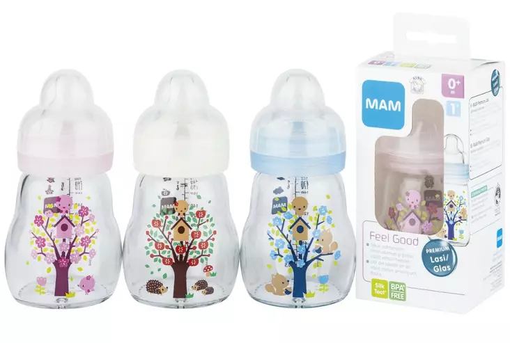 Ainu MAM Feel good lasinen tuttipullo - Lastentarvikkeet - 9001616504907 - 1