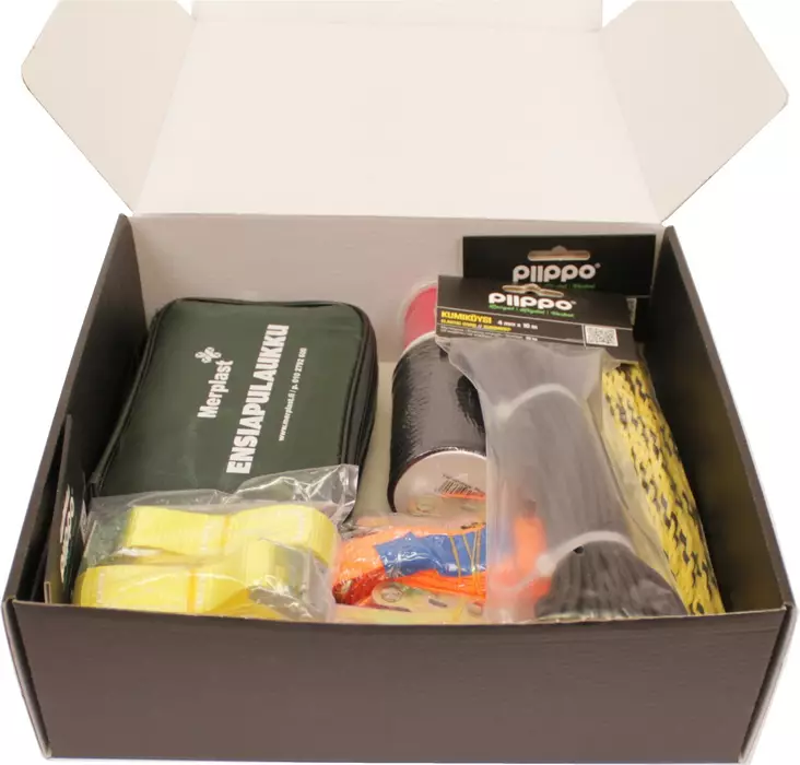 "Aina sattuu" - autotallipaketti - Ensiapuvälineet - 6408586470127 - 1