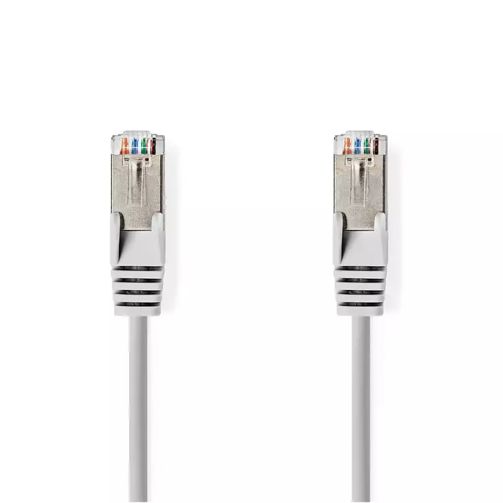 CAT6a verkkokaapeli | SF/UTP | RJ45 uros | RJ45 uros | 7.50 m | Pyöreä | PVC | Harmaa | Panta - Tietokone ja verkko - 5412810325177 - 1
