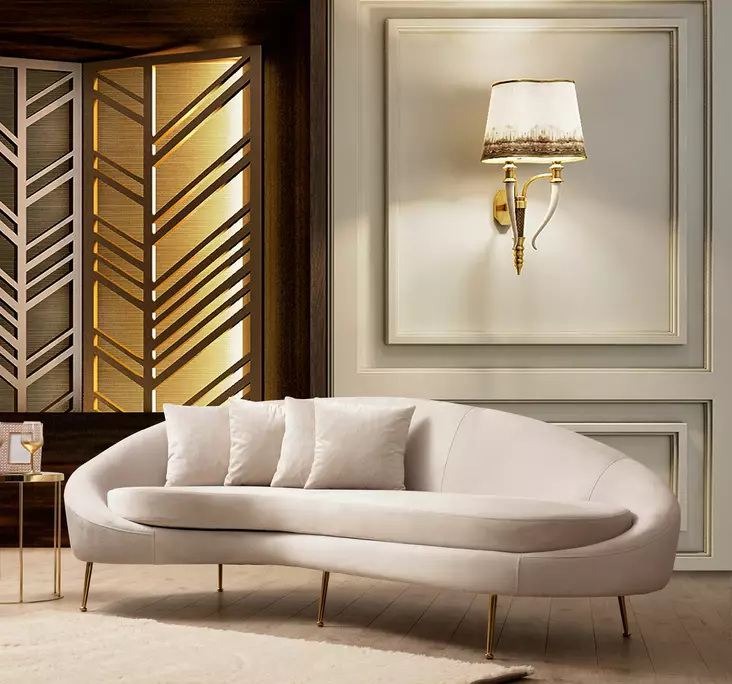 3-istuttava sohva, beige, 255 cm x 120 cm x 85 cm, kestävä, mukava - Sohvat - 8683342766517 - 1
