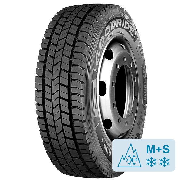 GDR+1 Kuorma-autoon M+S 245/70-19.5 - Kuorma-auton renkaat - 8859305516417 - 1