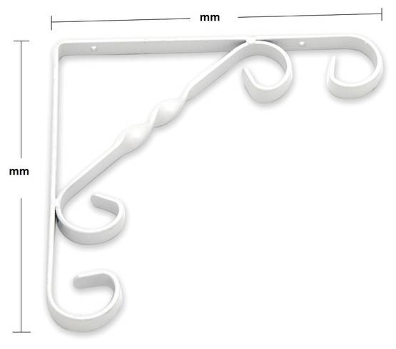 Hyllynkannatin Habo Ornament valkoinen - Koukut ja ripustimet - 619-5062-67 - 1