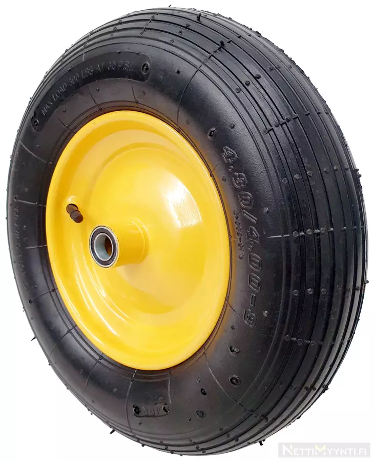 Ilmakumipyörä 400-8 20mm akseli - Kottikärryt ja renkaat - 6438168001937 - 2
