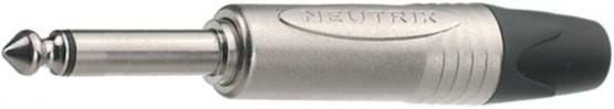 1/4" ammattipuhelinpistoke, 2-napainen, nikkelikontaktit, nikkelikuori - Audioliittimet ja plugit - 7613187000737 - 0