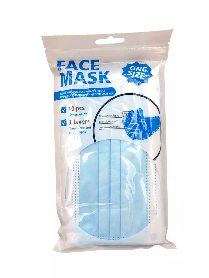 Kasvomaski kertak=C3=A4ytt=C3=B6inen 10 kpl - Hengityssuojaimet ja kasvomaskit - 4029811454167 - 1