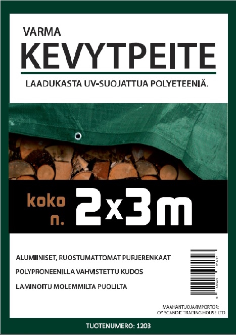 Kevytpeite 2 x 3 m - Pressut ja suojapeitteet - 6420154074797 - 1