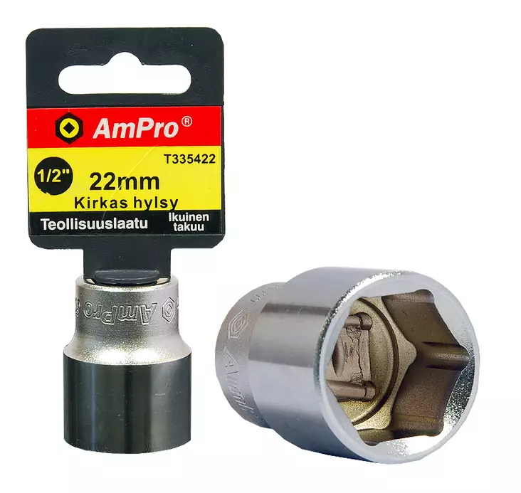 Kirkas hylsy 1/2" 26mm - Hylsyt ja adapterit - 795609494267 - 1