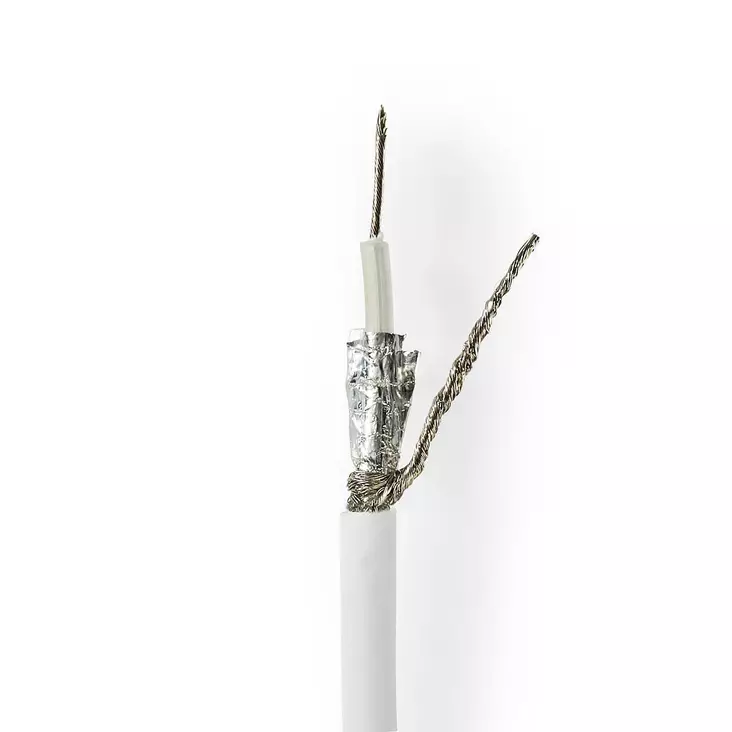 Koaksiaalikaapelikela | RG58C/U | 50 Ohm | Tuplasuojattu | ECA | 25.0 m | Antenni | PVC | Valkoinen | Pakkaus - Antennikaapelit - 5412810306527 - 1
