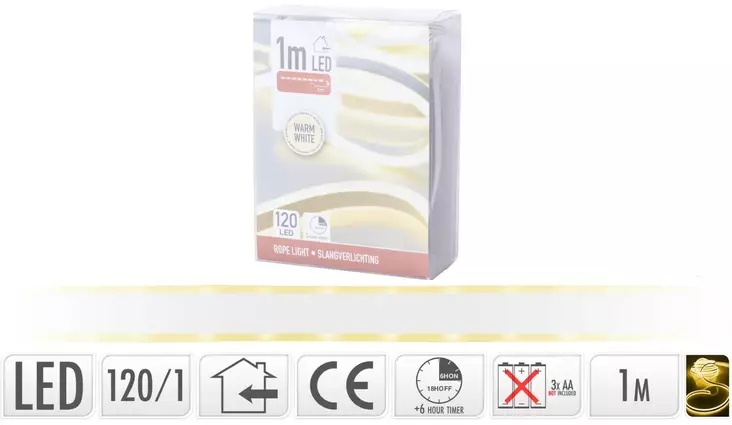 K=C3=B6ysivalo 1m Led - Koristevalot - 8719202675177 - 1
