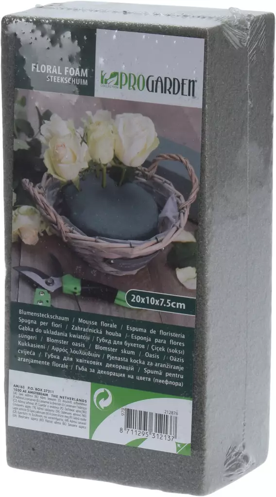 Kukkasieni 20x10x7 cm kuiva - Koristeet, koriste-esineet - 8711295312137 - 1