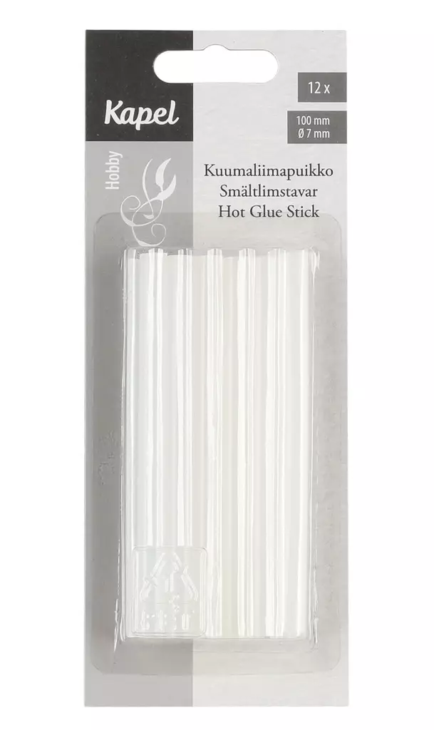 Kuumaliimapuikko 12 kpl - Askartelumateriaalit ja tarvikkeet - 6410411531637 - 1