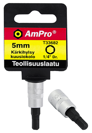 Kuusiokärkihylsy 1/4" 8mm - Hylsyt ja adapterit - 795609336857 - 1