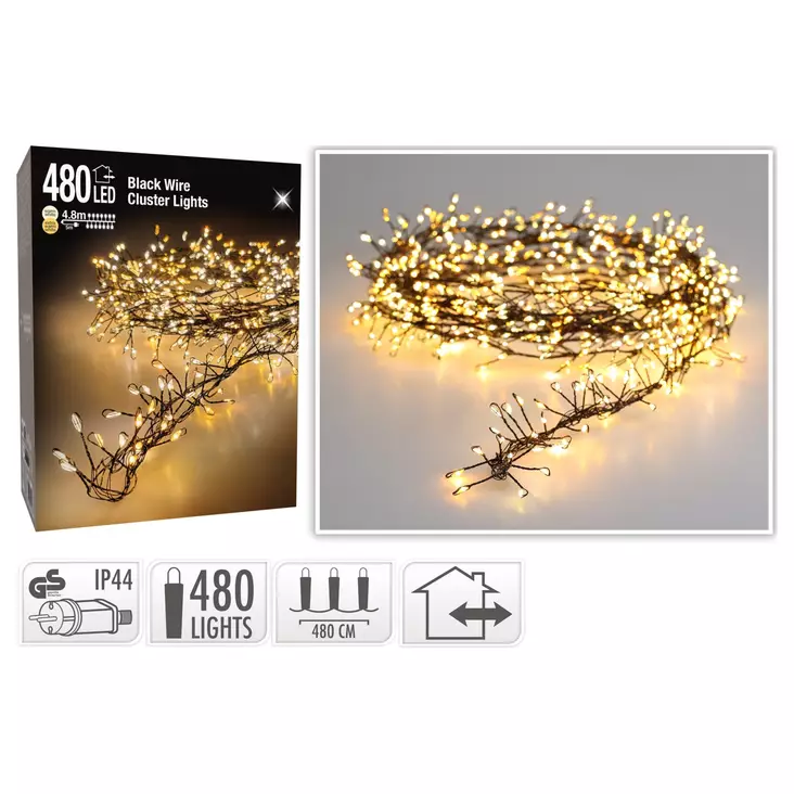 Led-valosarja 480led cluster - Koristevalot - 8720573754637 - 1