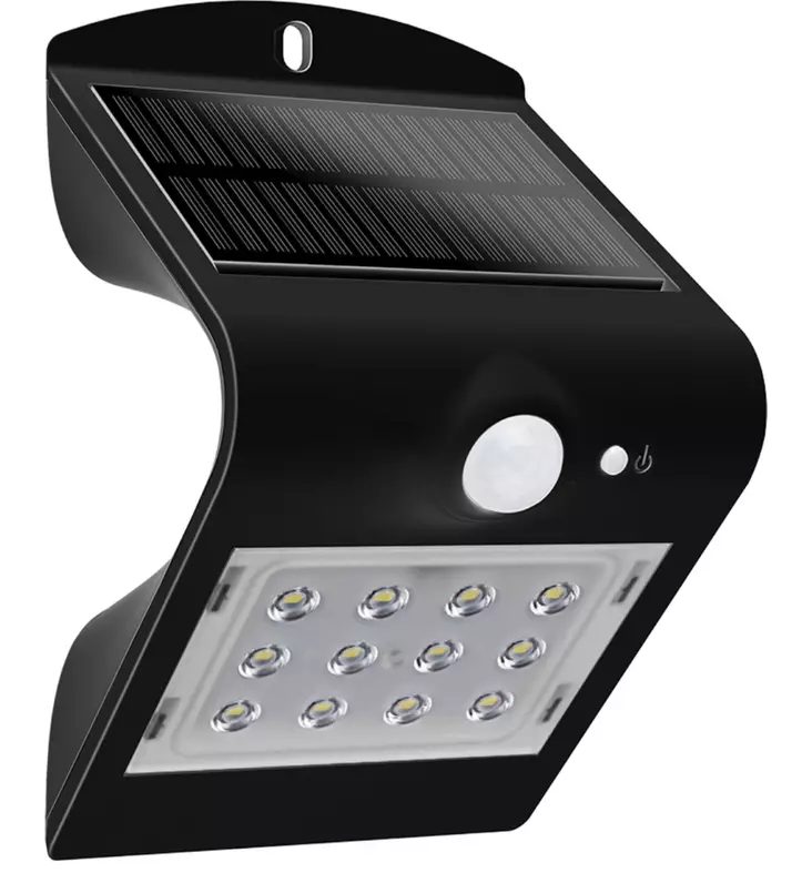 Led Seinävalaisin Brightsolar musta - Seinä- ja kattovalaisimet - 6438014192697 - 1