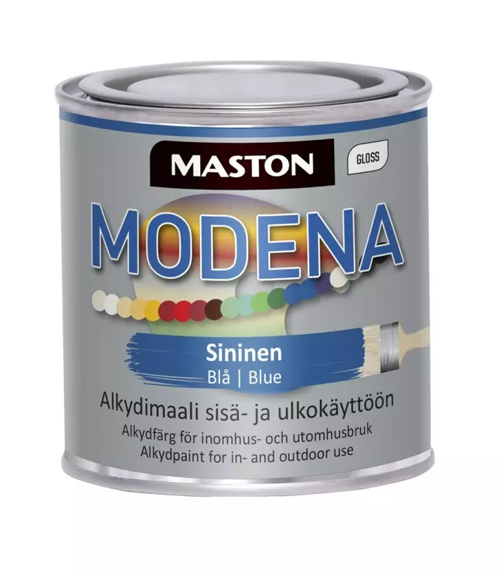 Maali Maston Modena sininen 250ml - Metalli- ja kalustemaalit - 6412496041117 - 1