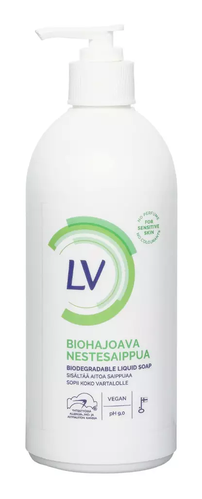 Nestesaippua LV 500 ml Biohajoava - Saippuat ja käsidesit - 6414504280457 - 1