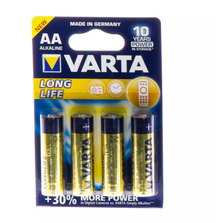 Paristo Varta Longlife AA 4 kpl - Alkaliparistot - 4008496525157 - 1