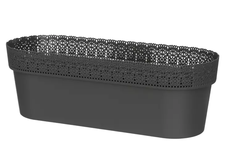 Parvekeruukku Bella antrasiitti 50 cm - Ruukut - 6410416039657 - 1