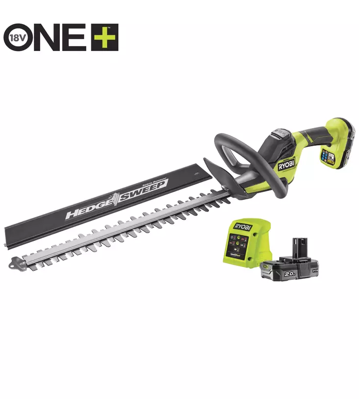 Akkupensasleikkuri Ryobi RY18HT50A-120 - Pensasleikkurit ja oksasahat - 4892210203267 - 1