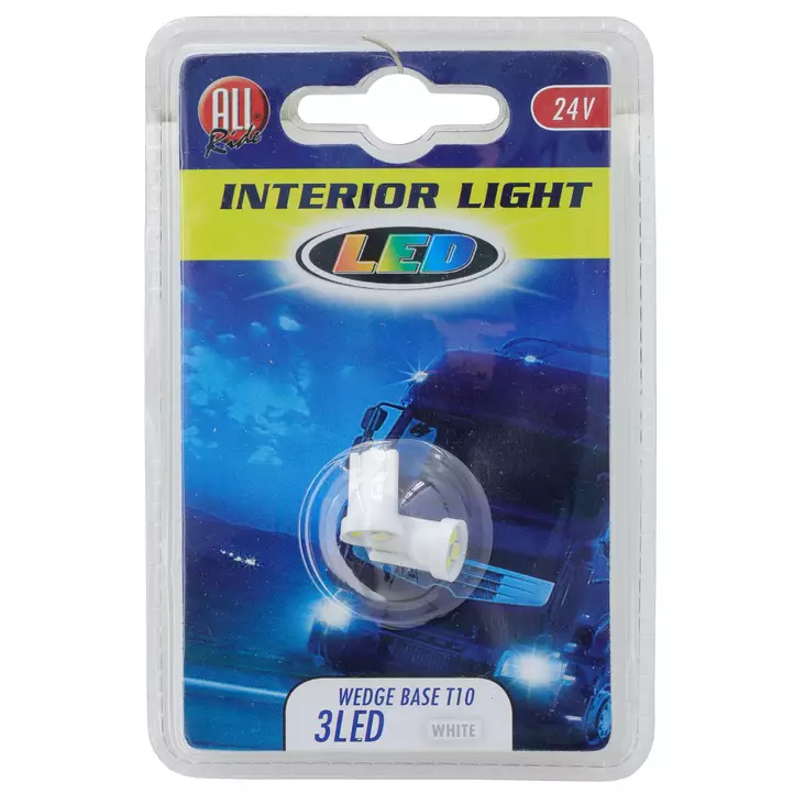 Polttimopari 24V 3led T10 valkoinen - Ajovalot ja polttimot - 8711252357287 - 1