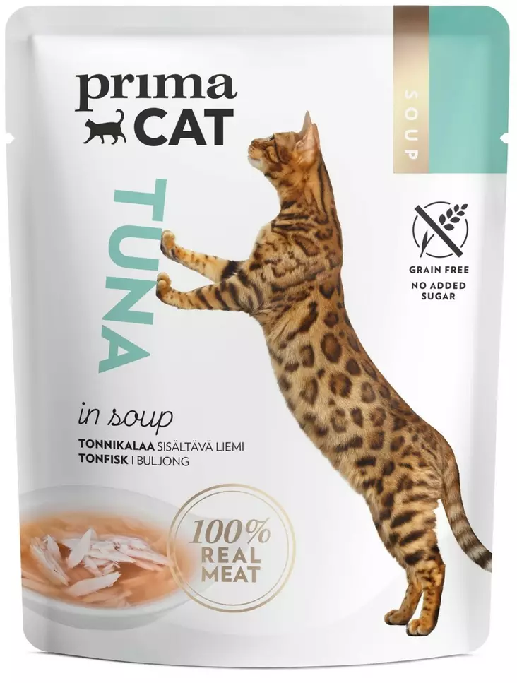 PrimaCat Soup Tonnikalaa liemess=C3=A4 40 g - Kissan ruoka - 6430069581327 - 1