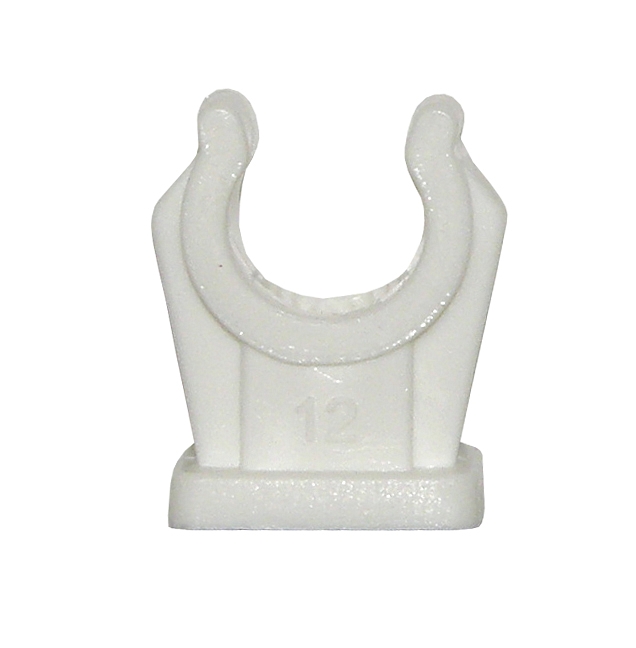 Putkipidin Cu-putkille 10 mm 1-osainen valkoinen, 4 kpl/pak. - Putkiasennustarvikkeet - 646-0114-17 - 1