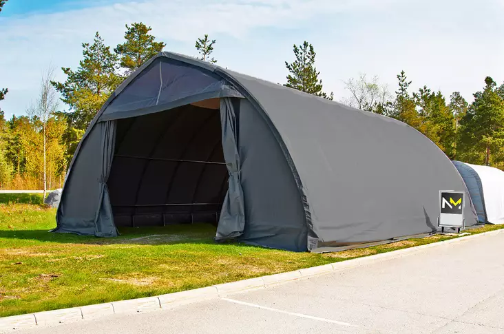 Laadukas ja vahva pressutalli Ranch 9,2 x 12 x 4,85 m - Pressutallit ja -hallit - 6438014166407 - 1
