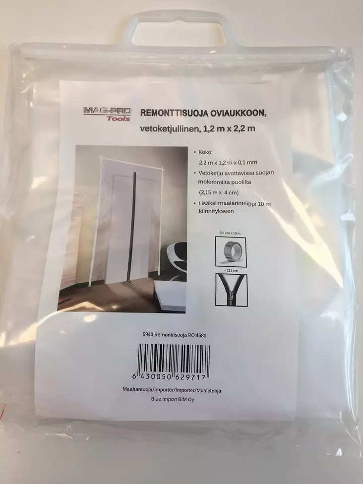 Remonttisuoja oviaukkoon - Maalaus- ja remonttisuojat - 6430050629717 - 1