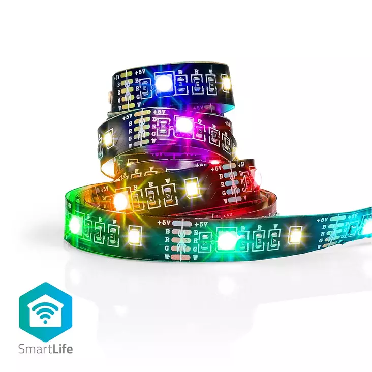 SmartLife LED-Nauha | Lämmin Valkoinen / RGB | SMD | 2.00 m | IP20 | 2700 K | 380 lm | Android / IOS - LED-nauhat - 5412810335077 - 1