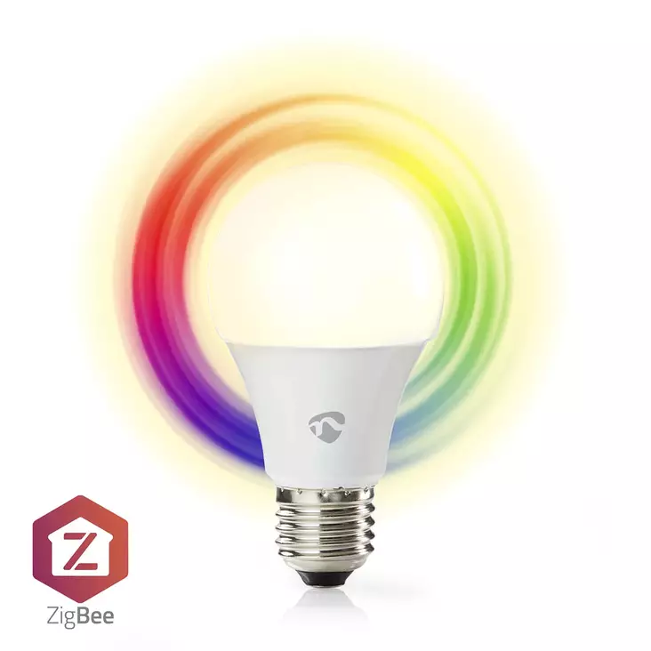 SmartLife RGB Lamppu | Zigbee 3.0 | E27 | 806 lm | 9 W | Lämpimästä kylmään valkoiseen / RGB | 2200 - 6500 K | Android / IOS | polttimo | 1 kpl - Valonlähteet - 5412810410637 - 1
