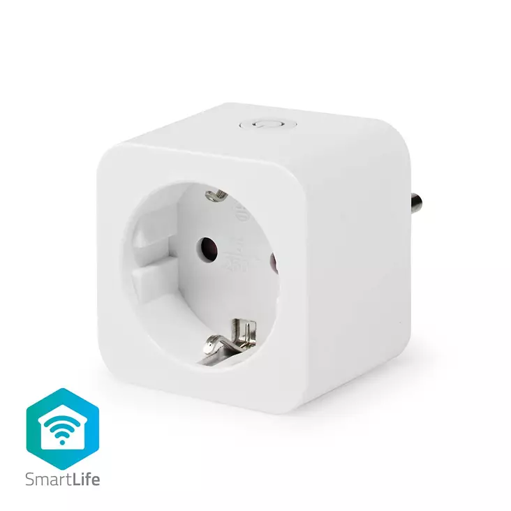 SmartLife Älypistorasia | IP21 | Virtamittari | 3680 W | Hybrid (CEE 7/7) | 0 - 55 °C | Android / IOS | Valkoinen | 1 kpl - Älypistorasiat - 5412810448357 - 1
