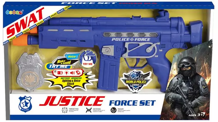 Swat poliisiase paristok=C3=A4ytt=C3=B6inen - Leikkiaseet - 6438484009907 - 1