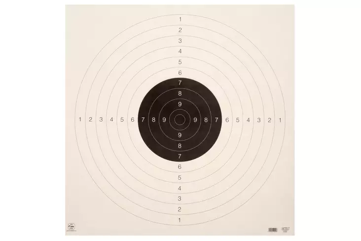 Tarkkuustaulu 55x55 cm 10 kpl Atom - Ilma-aseiden luodit ja tarvikkeet - 6410412998927 - 1