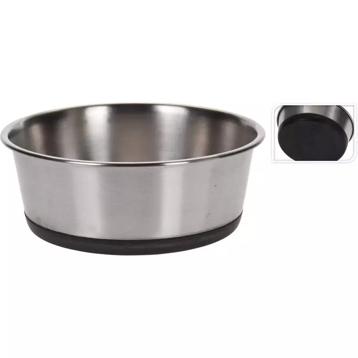 Ter=C3=A4ksinen koiranruokakuppi mustalla silikonipohjalla - Ruoka- ja juoma-astiat - 8719987094637 - 1