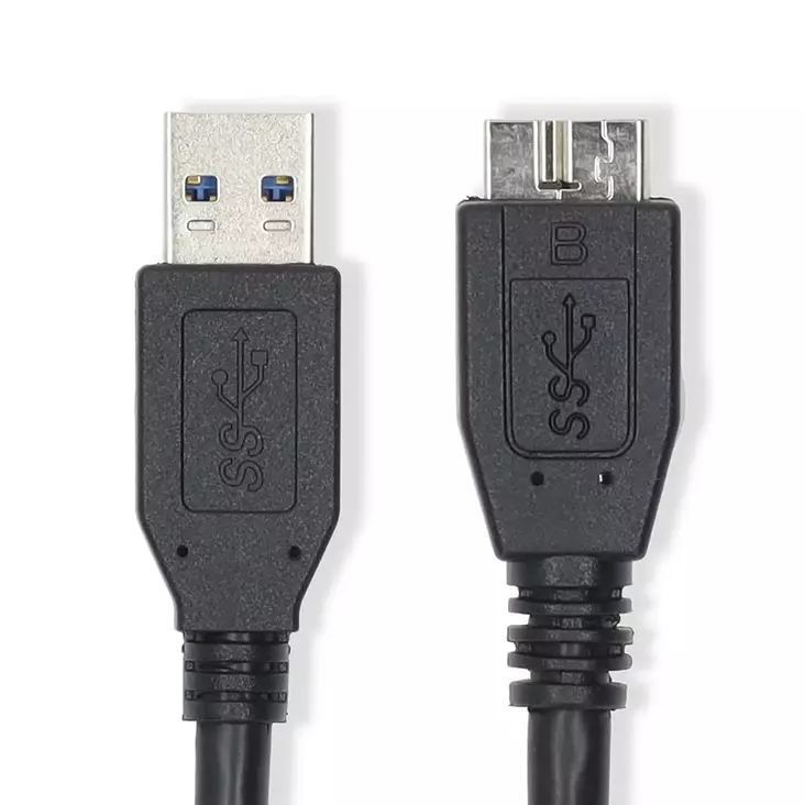 USB kaapeli | USB 3.2 Gen 1 | USB-A Uros | USB Micro-B Uros | 5 Gbps | Niklattu | 0.50 m | Pyöreä | PVC | Musta | Label - Tietokone ja verkko - 5412810421947 - 1