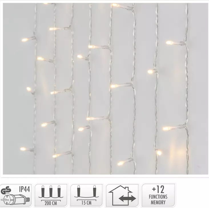Valosarja led verho 240 led - Valosarjat - 8719987253997 - 1