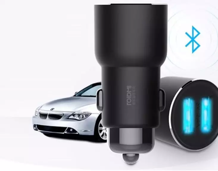 Xiaomi Roidmi 3S Bluetooth FM-l=C3=A4hetin -USB autolaturi - Kaapelit ja adapterit - 6970019140247 - 1