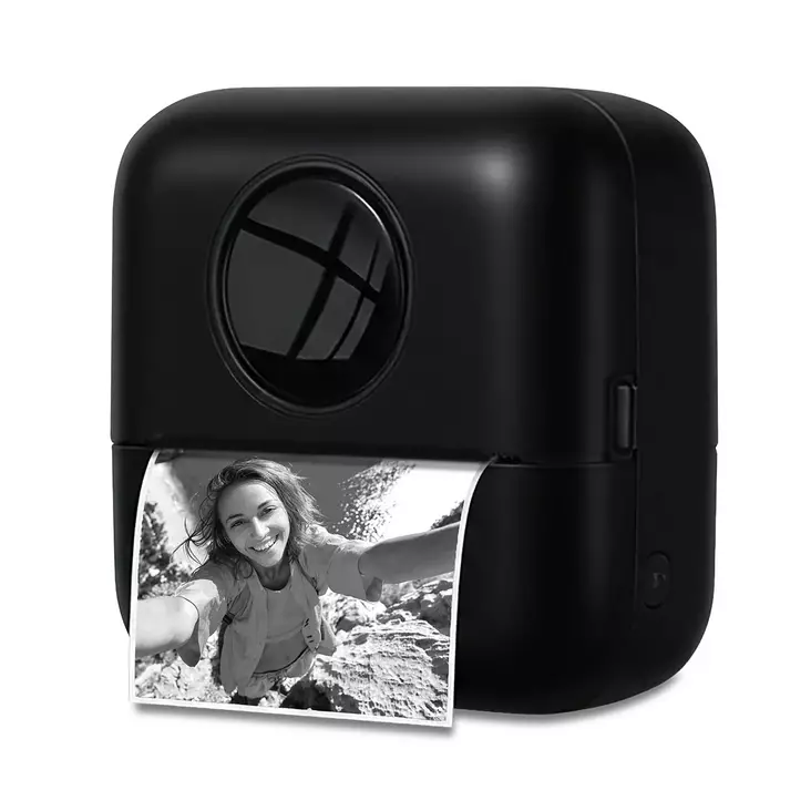 Printer | Inkless Printing | Black / White | Bluetooth | 200 DPi | Labels / Stickers | Mobile Photography | Black - Nedis tuotteet - 5412810481477 - 1