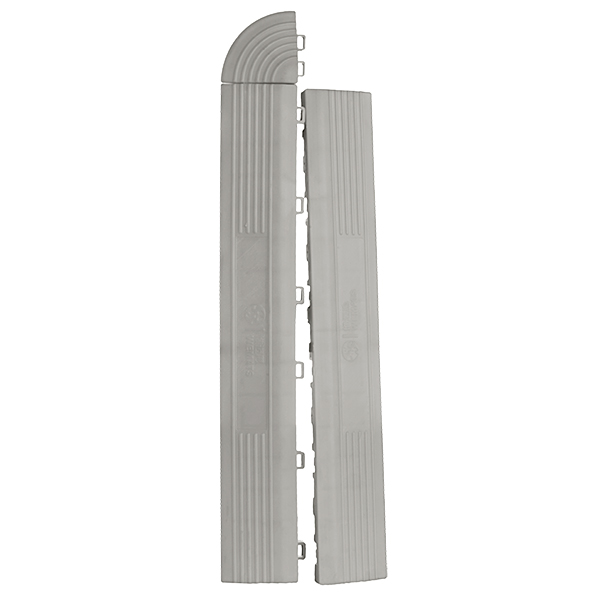 Lattialaatan reunapala, aluminium grey naaras 6 kpl - Lattialaatat ja kumimatot - 6438431000407 - 1