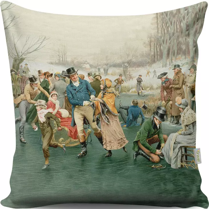 Tyyny, monivärinen, 43 x 43 cm, mukava, tyylikäs, helppohoitoinen - Tyynyt ja peitot - 8681181124697 - 1