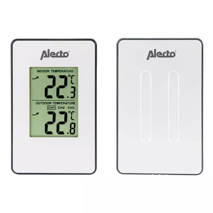 Sääasema langattomalla anturilla valkoinen - Lämpömittarit ja sääasemat - 8712412676217 - 10