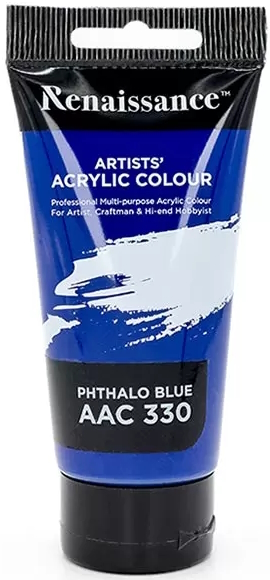 Akryylimaali 75 ml Phthalo Blue - Akryylimaalit- ja värit - 8851907234317 - 1