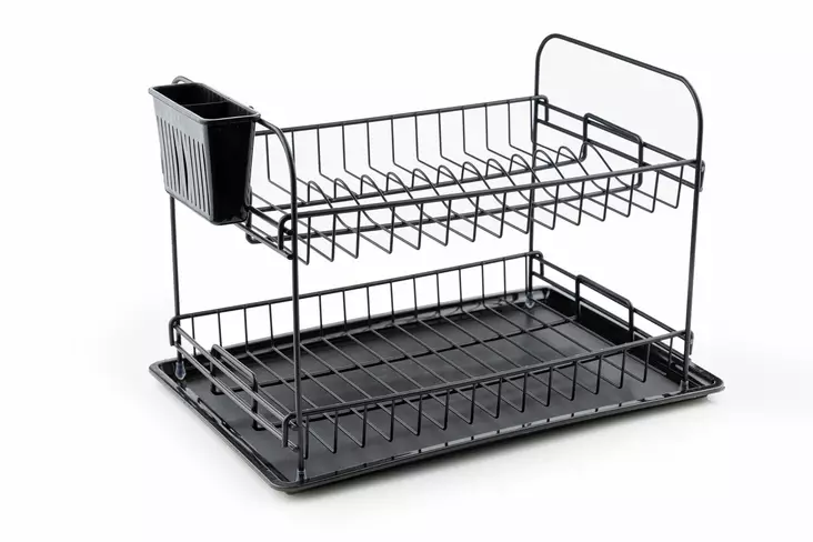 Astiateline, musta, 47 x 32 x 31 cm, kestävä, tilava, tyylikäs - Päivittäiskeittiötarvikkeet - 8683742004707 - 1