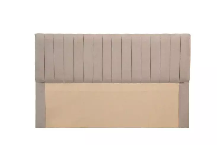 Beige Sängynpääty 162x97x7 cm - Tyylikäs ja Mukava - Hiukkaslevy, Sieni- ja Kangaspäällyste, 36 mm Paksuus - Sängynpäädyt - 8683742568117 - 1