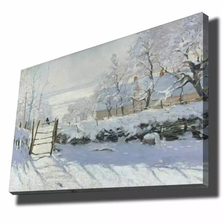 Claude Monet - Monivärinen Koristeellinen Canvas-taulu 70x100 cm, 100% Canvas ja Mäntykehys - Taulut ja kehykset - 8683342782197 - 1