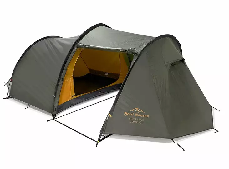 Fjord Nansen Korsyka III Compact -tunneliteltta 3 hengelle, tummanvihreä - Teltat, laavut, riippumatot - 5908221359967 - 1