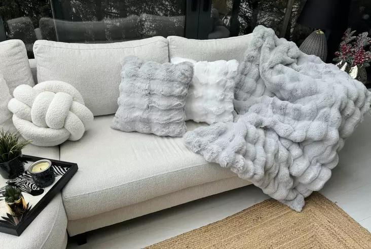 Harmaa Sohvashaalari 150x100 cm - 100% Polyesteri, Konepestävä 20 °C, Kestävä ja Tyylikäs Sisustuselementti - Päiväpeitteet ja torkkupeitot - 8684283664627 - 1